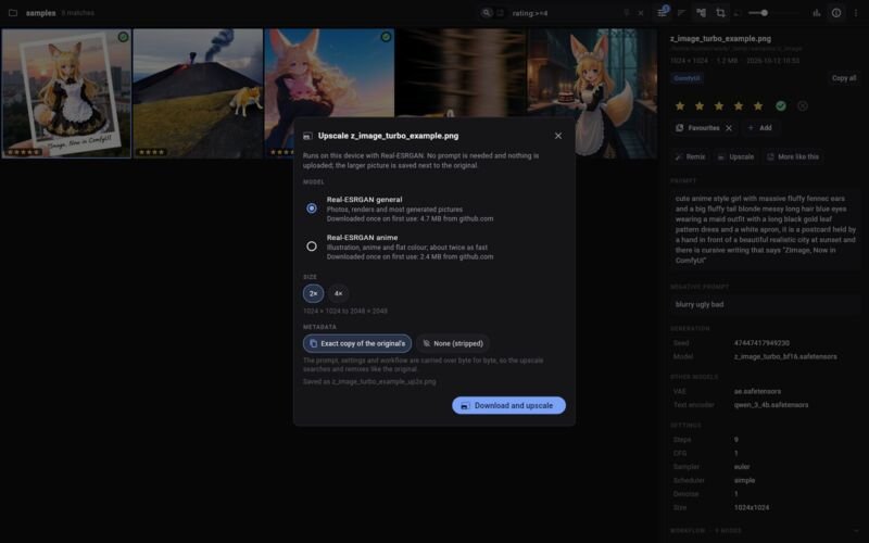 GenerativeView: On-device upscale