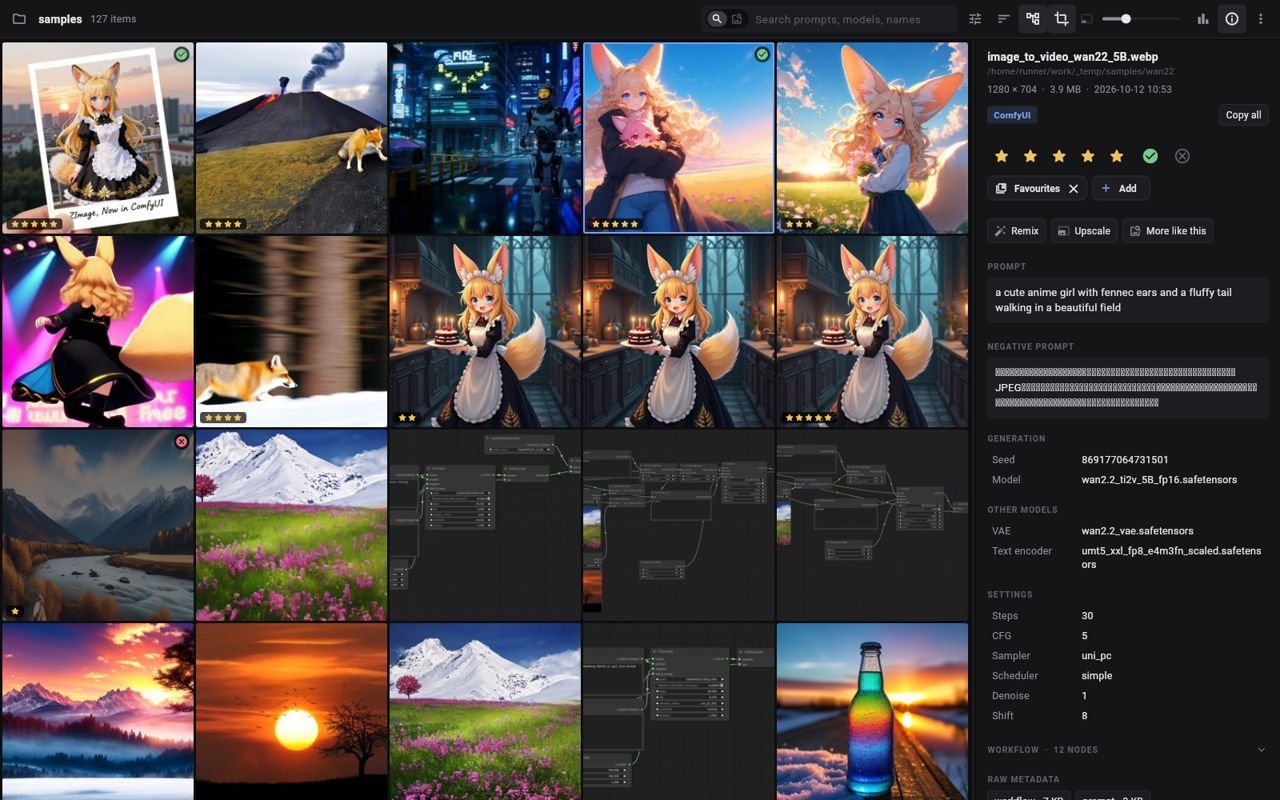 Stars, flags and a collection on ComfyUI pictures